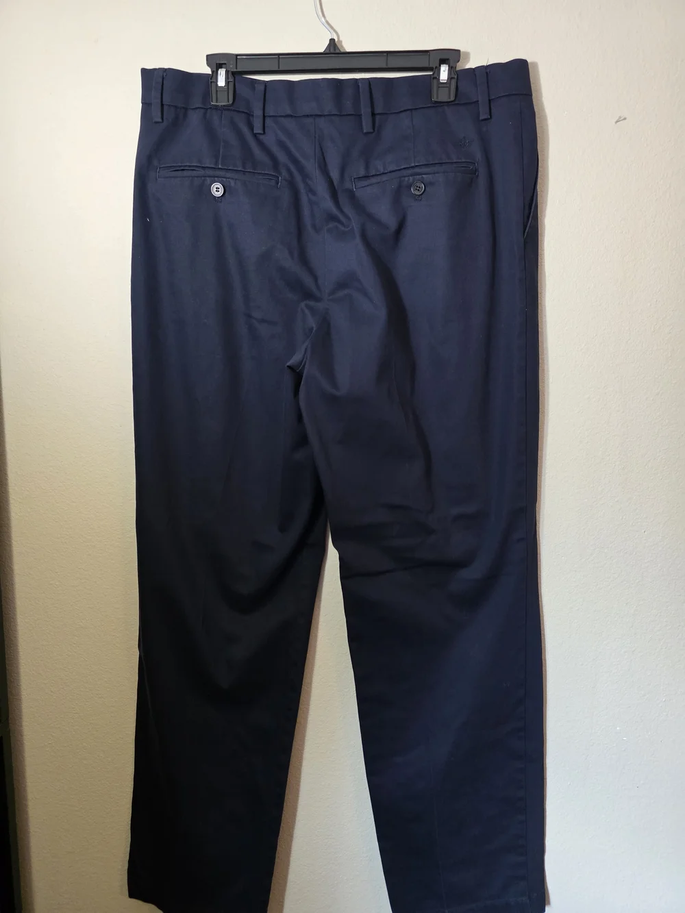 Dockers Men's Navy Pleated Chinos